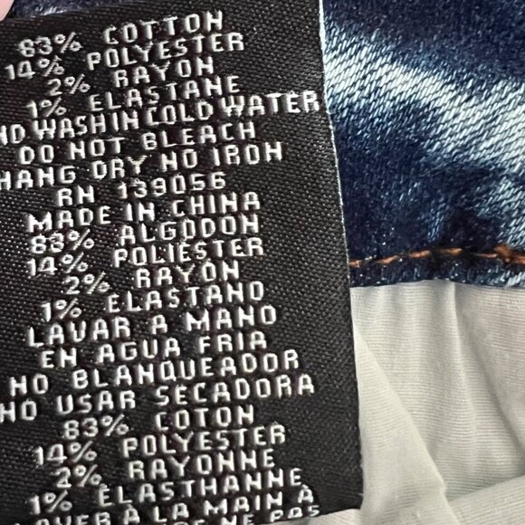 NWT Grace in LA Women's High Waist Side Stripe Blue Skinny Denim Jeans Size 25 - Picture 11 of 11